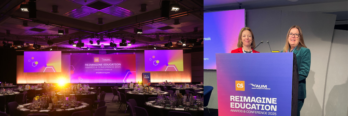 Staff at QS Reimagine awards 2025