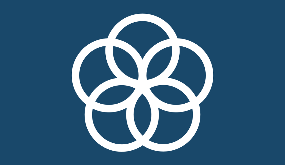 An icon of a five circles overlapping each other