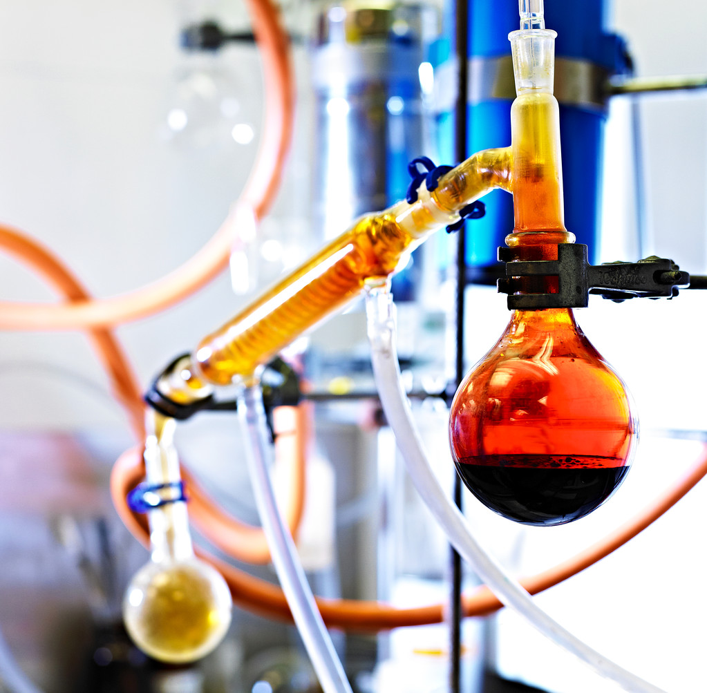 Chemistry equipment - glass vials and tubes