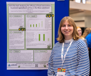 Laidlaw Scholar Edie Vernol with her research poster