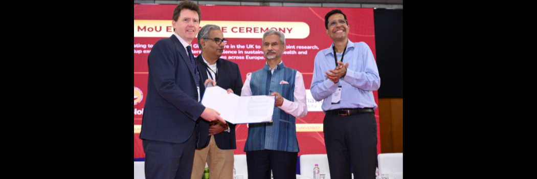 Professor Mike Shipman at the MoU signing event
