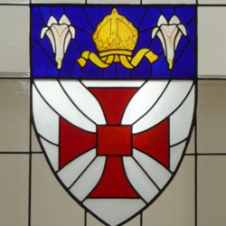 St Mary's stained glass crest