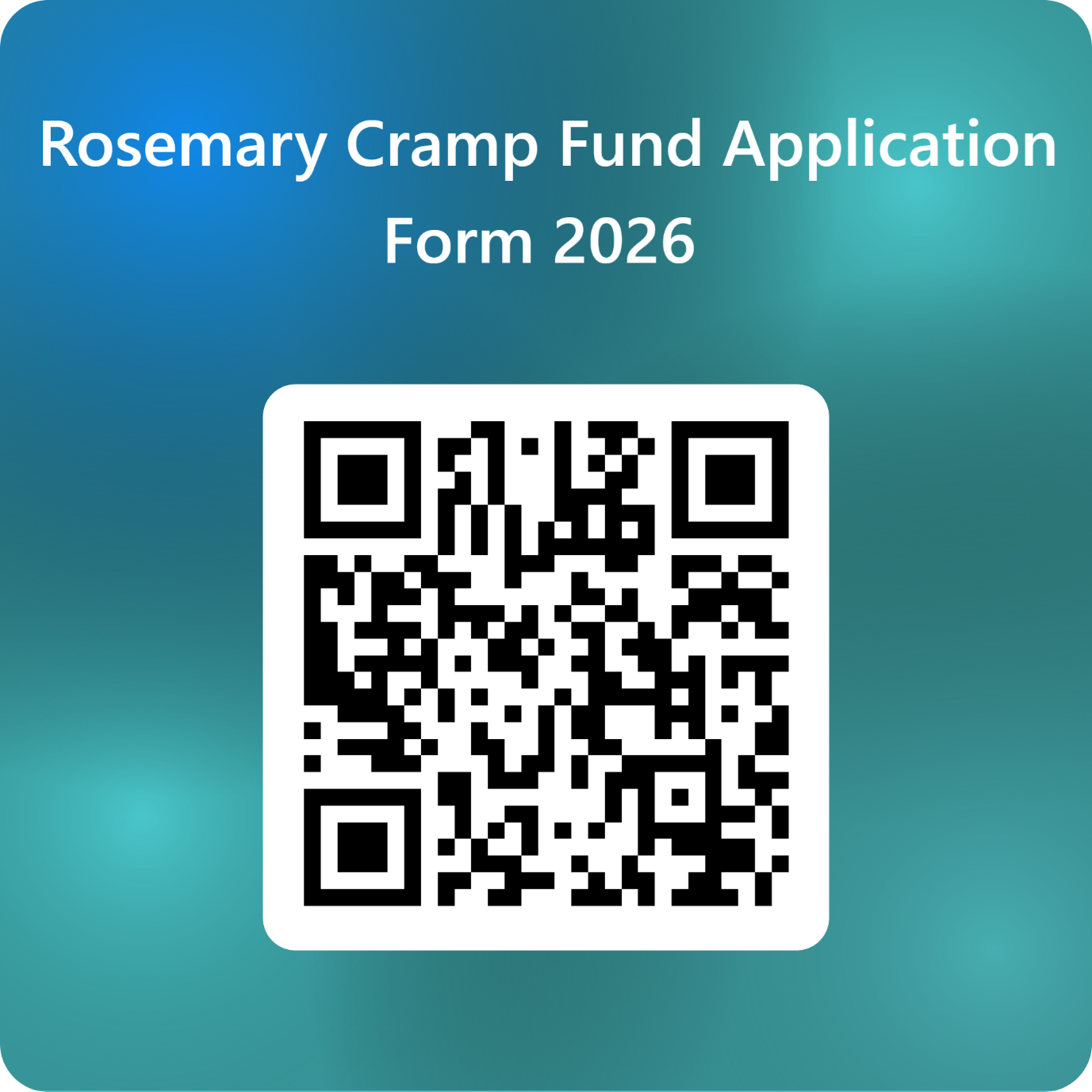 QR Code for the 2026 Rosemary Cramp Fund Application Form.