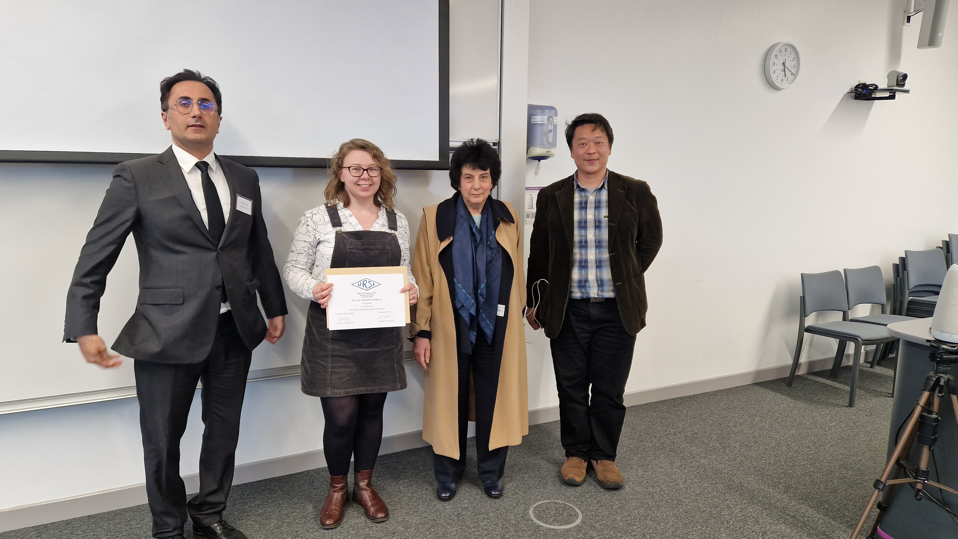 someone receiving a prize