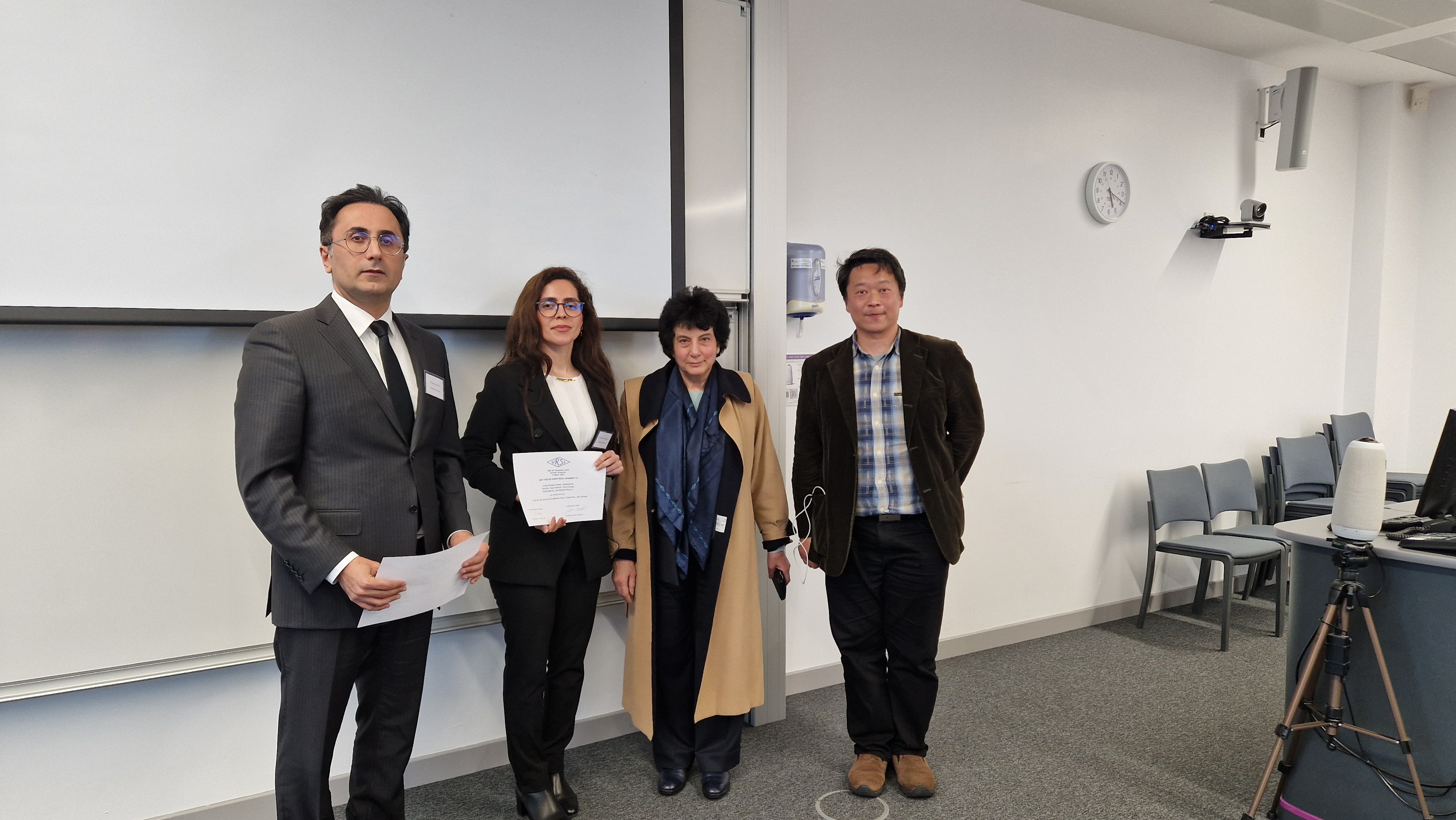 someone receiving a prize