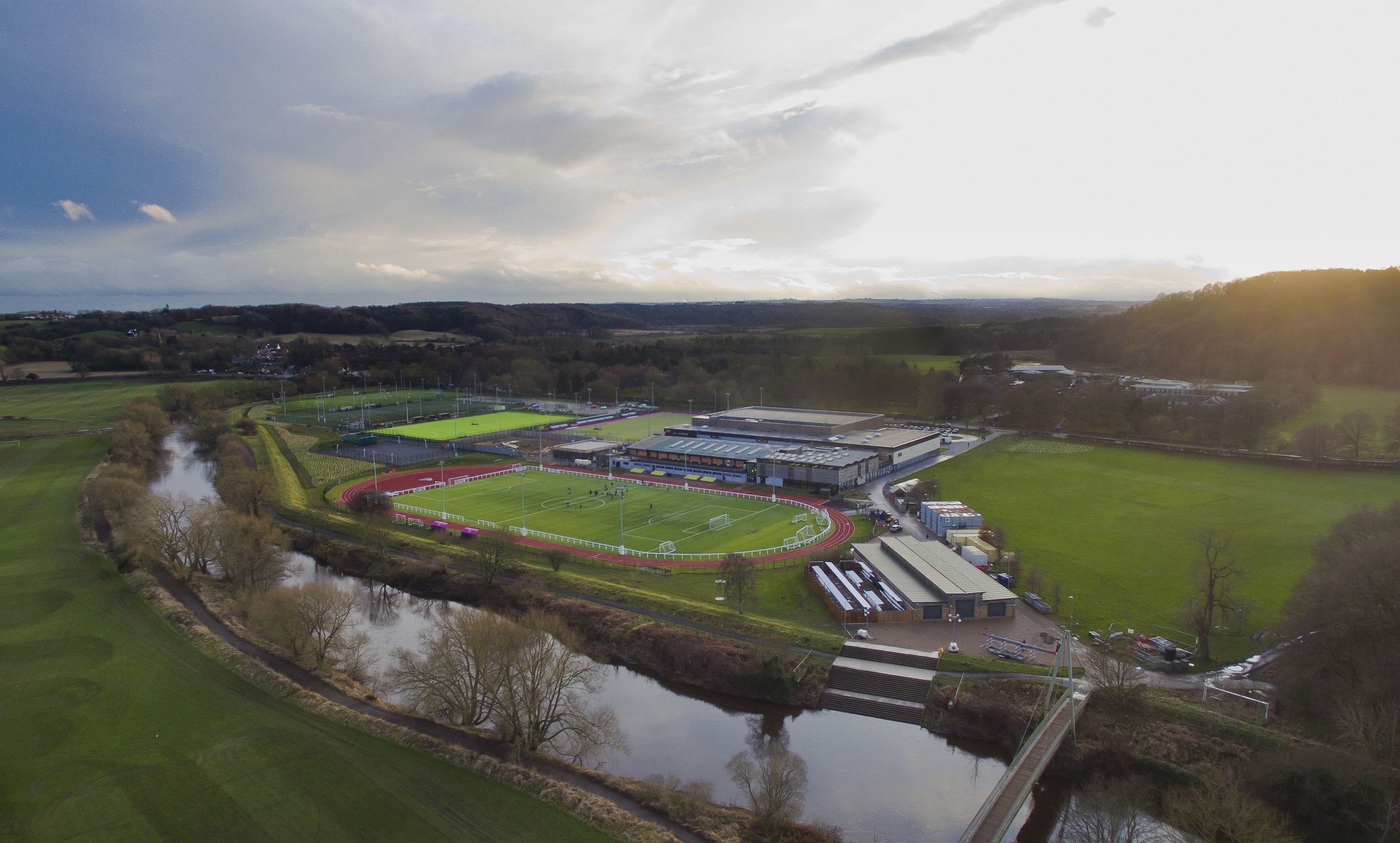 Aerial view of Maiden Castle