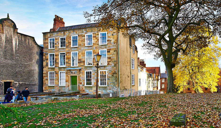 Abbey House on a sunny Autumnal day