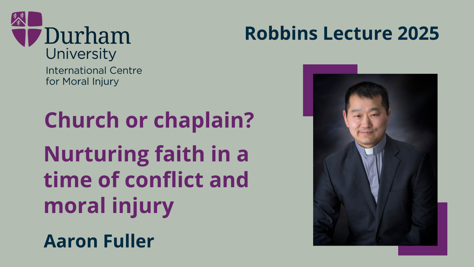 Aaron Fuller: Church or chaplain? Nurturing faith in a time of conflict and moral injury