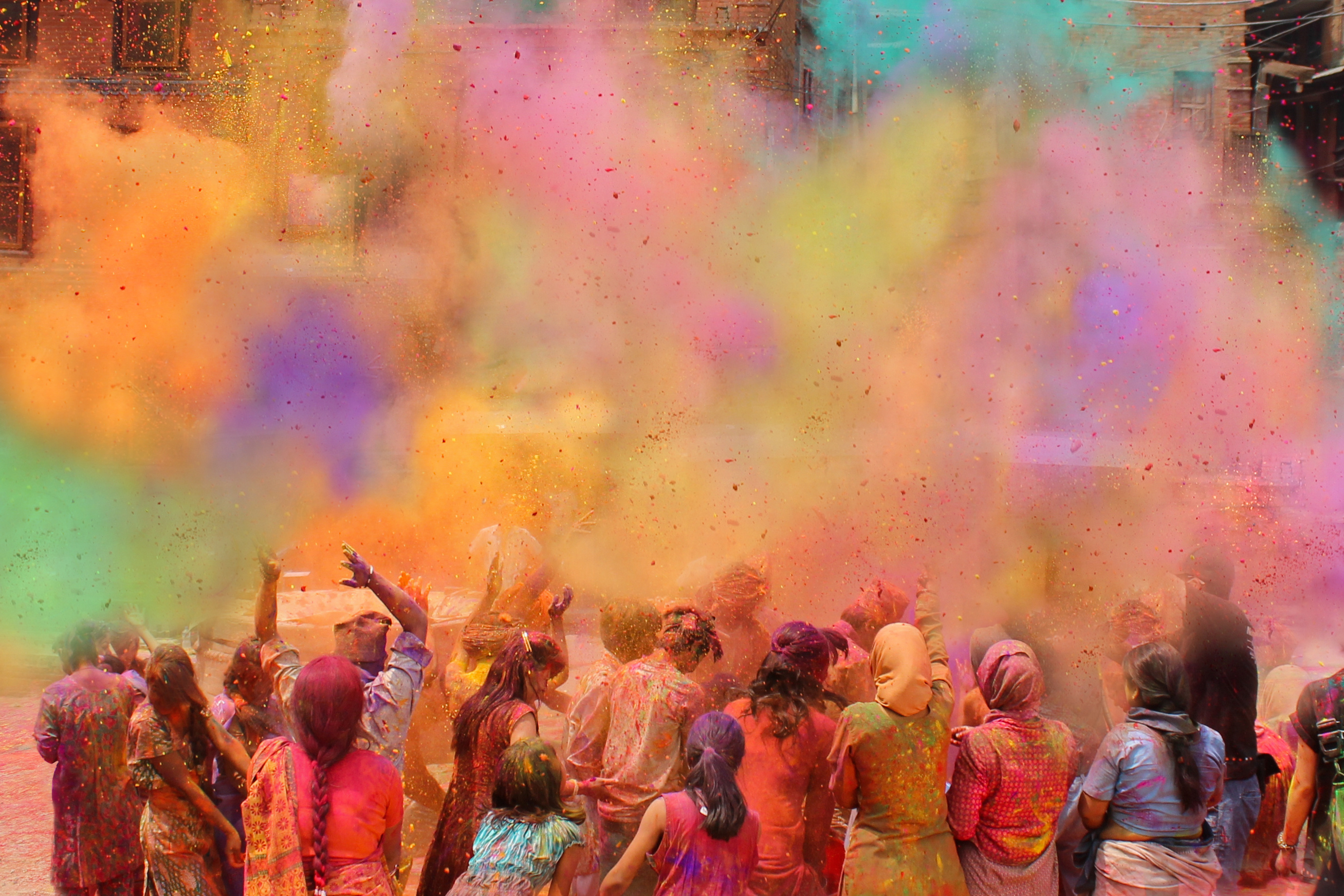 India holy colour festival