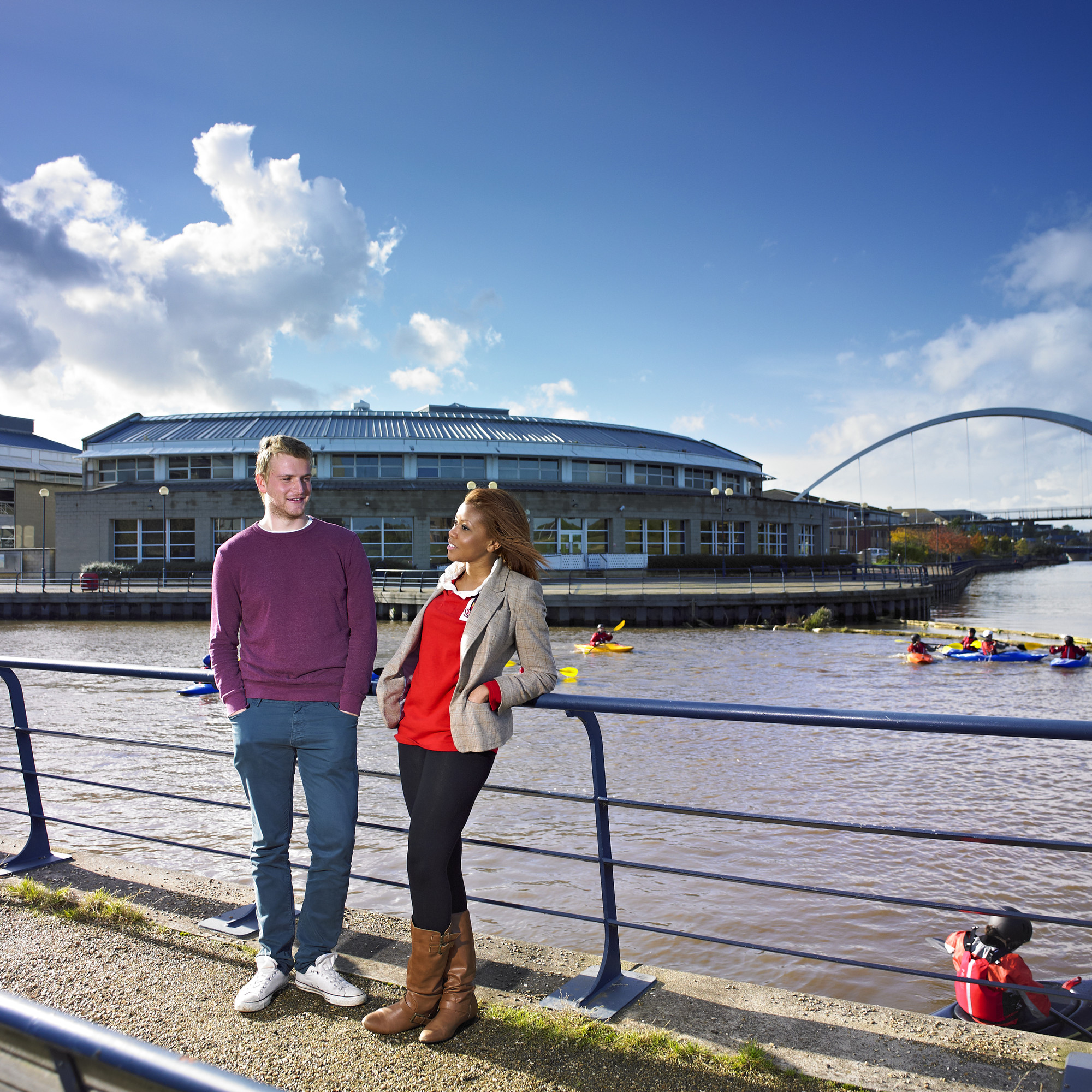 Students at Queen's Campus