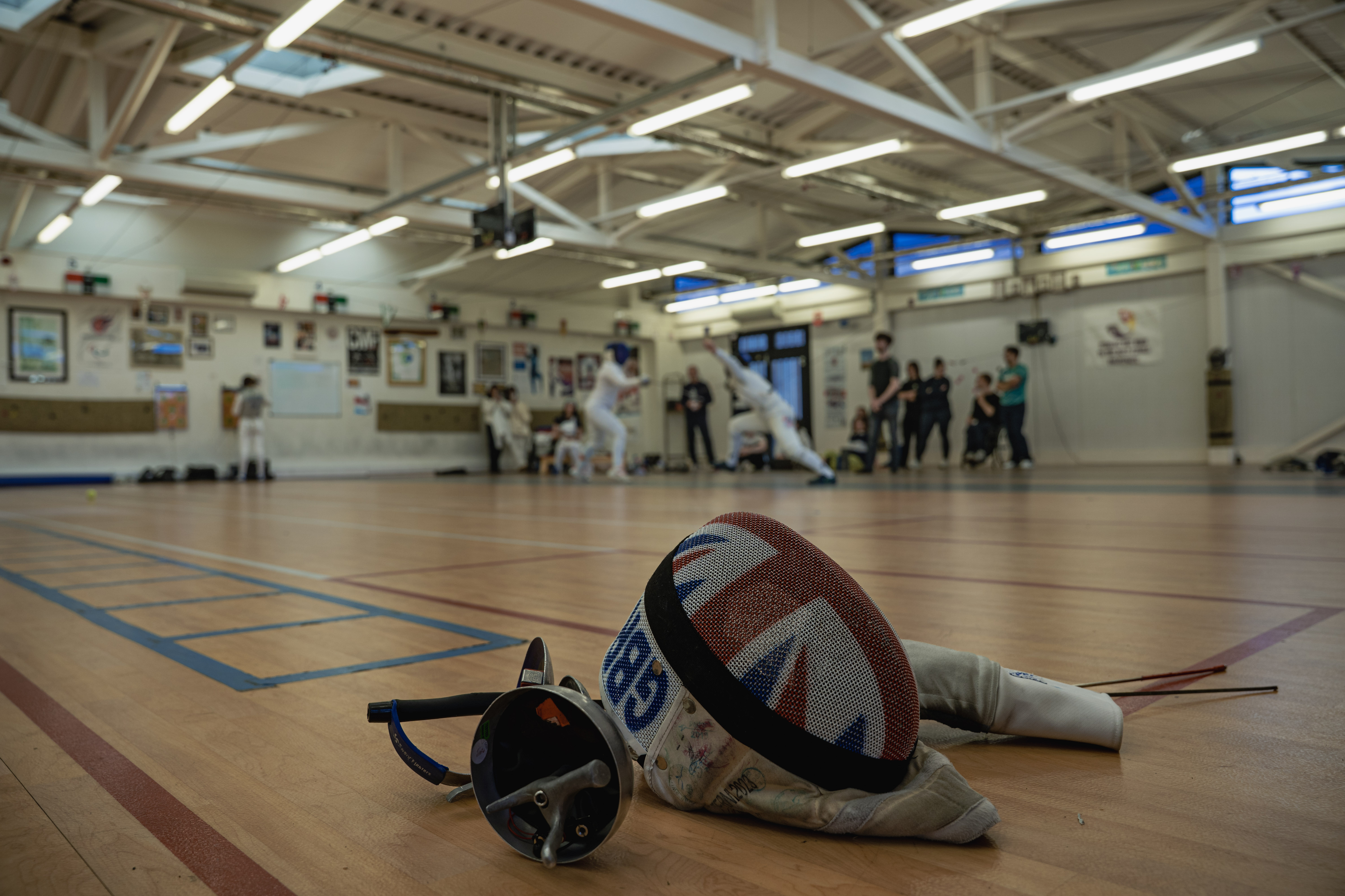 Two students competing at a weekly BUCS match.
